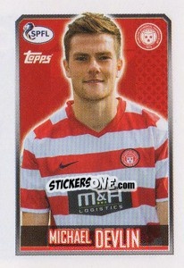 Sticker Michael Devlin - Scottish Professional Football League 2013-2014 - Topps