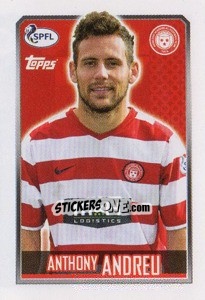 Sticker Anthony Andreu - Scottish Professional Football League 2013-2014 n. 274 - Topps