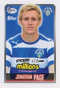 Sticker Jonathan Page - Scottish Professional Football League 2013-2014 - Topps