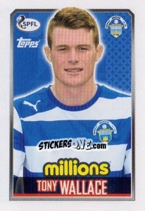 Sticker Tony Wallace - Scottish Professional Football League 2013-2014 n. 306 - Topps