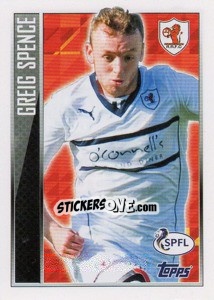 Sticker Raith Rovers (Star Player) - Greig Spence - Scottish Professional Football League 2013-2014 n. 324 - Topps