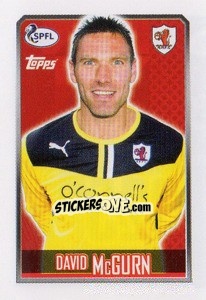 Sticker David McGurn - Scottish Professional Football League 2013-2014 - Topps