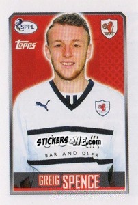 Sticker Greig Spence - Scottish Professional Football League 2013-2014 - Topps
