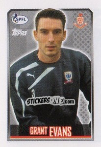 Figurina Grant Evans - Scottish Professional Football League 2013-2014 - Topps