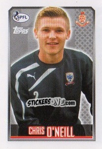 Sticker Chris O'Neil - Scottish Professional Football League 2013-2014 - Topps