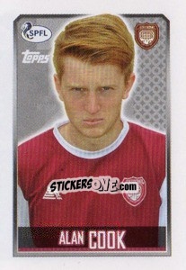 Cromo Alan Cook - Scottish Professional Football League 2013-2014 - Topps