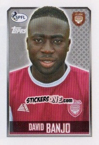 Cromo David Banjo - Scottish Professional Football League 2013-2014 - Topps