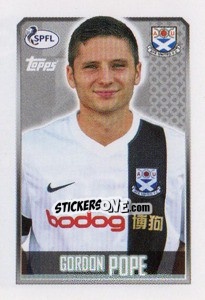 Sticker Gordon Pope - Scottish Professional Football League 2013-2014 - Topps
