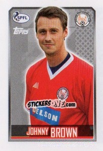 Sticker Johnny Brown - Scottish Professional Football League 2013-2014 - Topps