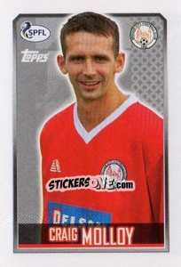 Figurina Craig Molloy - Scottish Professional Football League 2013-2014 n. 384 - Topps