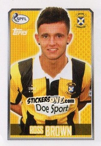 Cromo Ross Brown - Scottish Professional Football League 2013-2014 - Topps