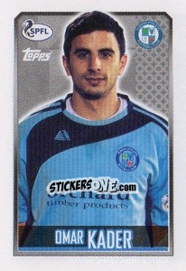 Sticker Omar Kader - Scottish Professional Football League 2013-2014 n. 424 - Topps