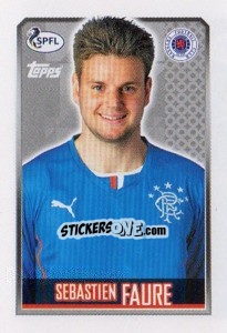 Sticker Sebastien Faure - Scottish Professional Football League 2013-2014 - Topps