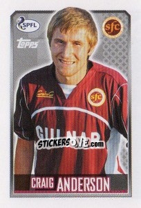 Sticker Craig Anderson - Scottish Professional Football League 2013-2014 - Topps