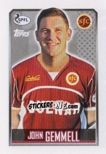 Sticker John Gemmell - Scottish Professional Football League 2013-2014 - Topps