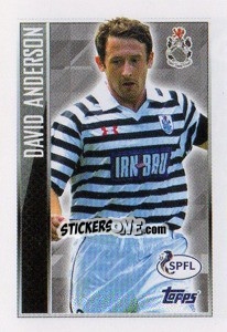 Sticker David Anderson - Queens Park (Star Player) - Scottish Professional Football League 2013-2014 n. 485 - Topps
