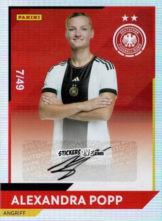 Sticker Alexandra Popp - DFB-Frauen 2023
 n. AU11r - Panini
