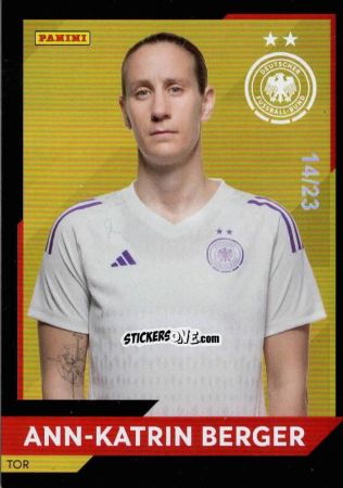 Sticker Ann-Katrin Berger - DFB-Frauen 2023
 n. 2g - Panini