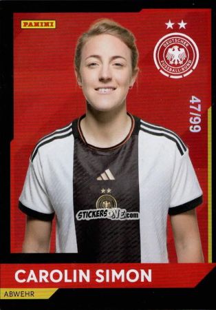Cromo Carolin Simon - DFB-Frauen 2023
 n. 27r - Panini