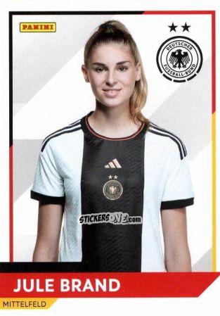 Sticker Jule Brand - DFB-Frauen 2023
 n. 3 - Panini