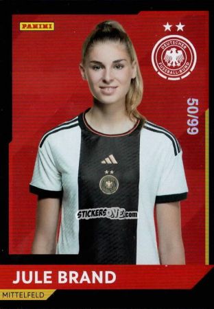 Cromo Jule Brand - DFB-Frauen 2023
 n. 3r - Panini