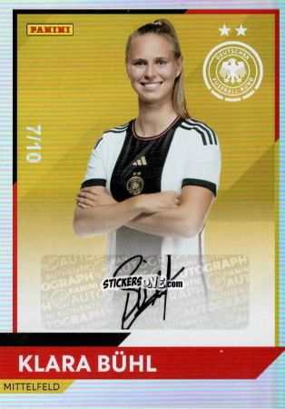 Sticker Klara Bühl - DFB-Frauen 2023
 n. AU3g - Panini