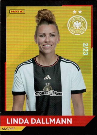 Sticker Linda Dallmann - DFB-Frauen 2023
 n. 6g - Panini
