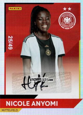 Sticker Nicole Anyomi - DFB-Frauen 2023
 n. AU1r - Panini
