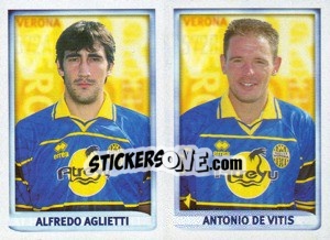 Figurina Aglietti / De Vitis  - Calcio 1998-1999 - Merlin