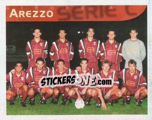 Figurina Squadra Arezzo - Calcio 1998-1999 - Merlin