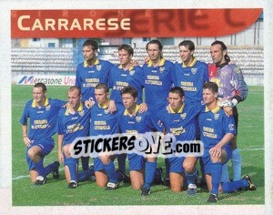 Figurina Squadra Carrarese - Calcio 1998-1999 - Merlin
