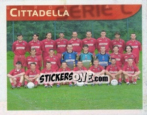 Cromo Squadra Cittadella - Calcio 1998-1999 - Merlin