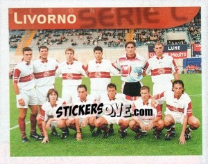 Cromo Squadra Livorno - Calcio 1998-1999 - Merlin