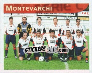 Figurina Squadra Montevarchi - Calcio 1998-1999 - Merlin