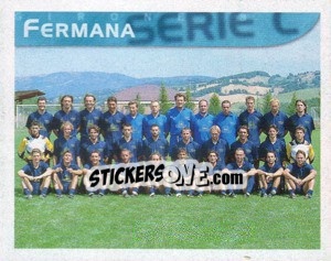 Figurina Squadra Fermana - Calcio 1998-1999 - Merlin