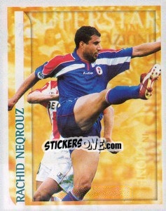 Sticker Rachid Neqrouz (Superstars in Azione) - Calcio 1998-1999 - Merlin