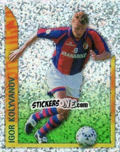 Figurina Igor Kolyvanov (Superstars in Azione) - Calcio 1998-1999 - Merlin