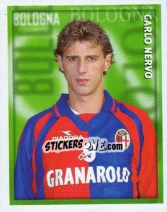 Figurina Carlo Nervo - Calcio 1998-1999 - Merlin