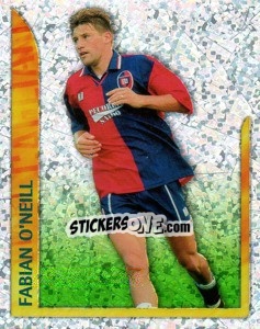 Sticker Fabian O'Neill (Superstars in Azione) - Calcio 1998-1999 - Merlin