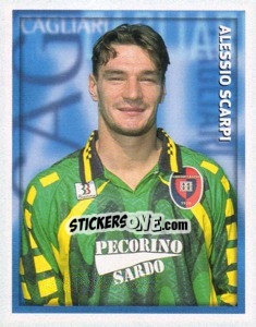 Sticker Alessio Scarpi - Calcio 1998-1999 - Merlin