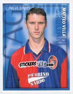 Sticker Matteo Villa - Calcio 1998-1999 - Merlin