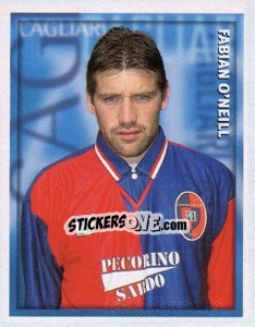 Figurina Fabian O'Neill - Calcio 1998-1999 - Merlin