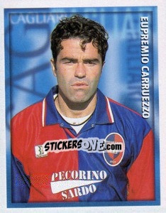 Sticker Eupremio Carruezzo - Calcio 1998-1999 - Merlin