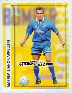 Figurina Massimiliano Cappellini (Il Bomber) - Calcio 1998-1999 - Merlin