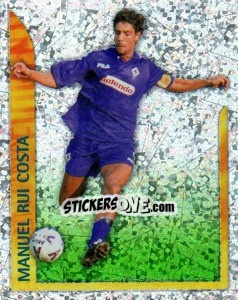 Figurina Manuel Rui Costa (Superstars in Azione) - Calcio 1998-1999 - Merlin