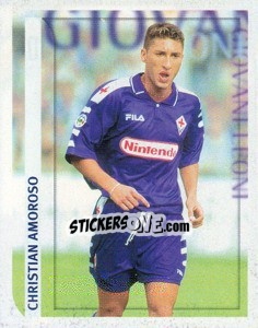 Figurina Christian Amoroso (Giovani Leoni) - Calcio 1998-1999 - Merlin