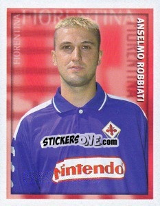 Sticker Anselmo Robbiati - Calcio 1998-1999 - Merlin