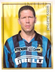 Sticker Diego Simeone - Calcio 1998-1999 n. 137 - Merlin