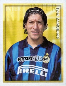Figurina Ivan Zamorano - Calcio 1998-1999 - Merlin