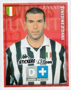 Sticker Zinedine Zidane - Calcio 1998-1999 n. 159 - Merlin